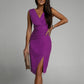 Summer V Neck Sleeveless Split Dress