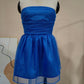 Tube Top Lace Dress With Back Bow-knot Summer Fashion Temperament Mesh Stitching Off-neck Short Skirt