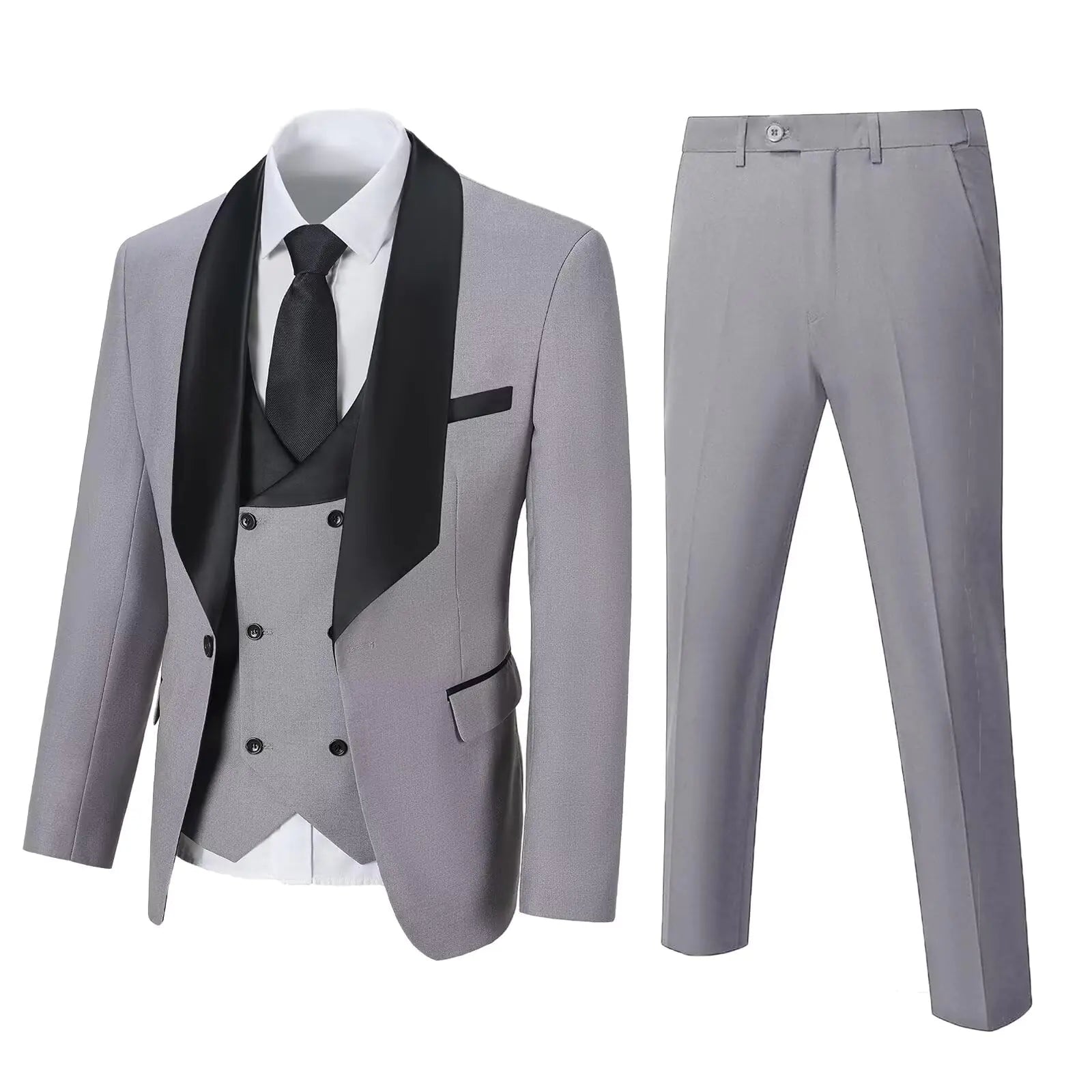 Light Grey Men’s Slim Fit Suit