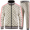 Plaid Tracksuit Jogger Set for Men