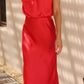 Women's Solid Color High-grade Satin Elegant Dress
