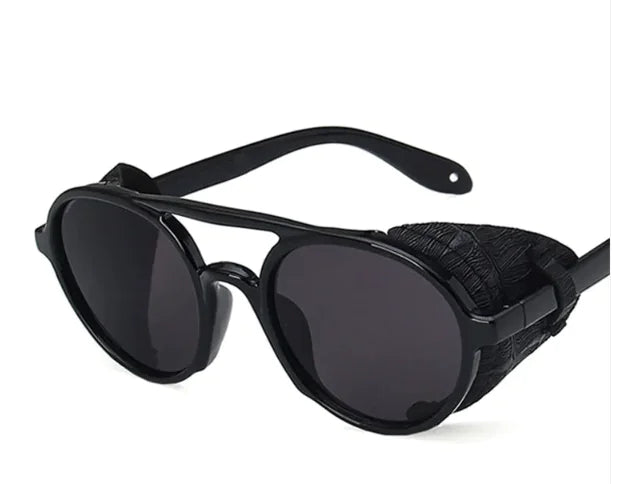 Windproof Big Frame Steampunk Sunglasses