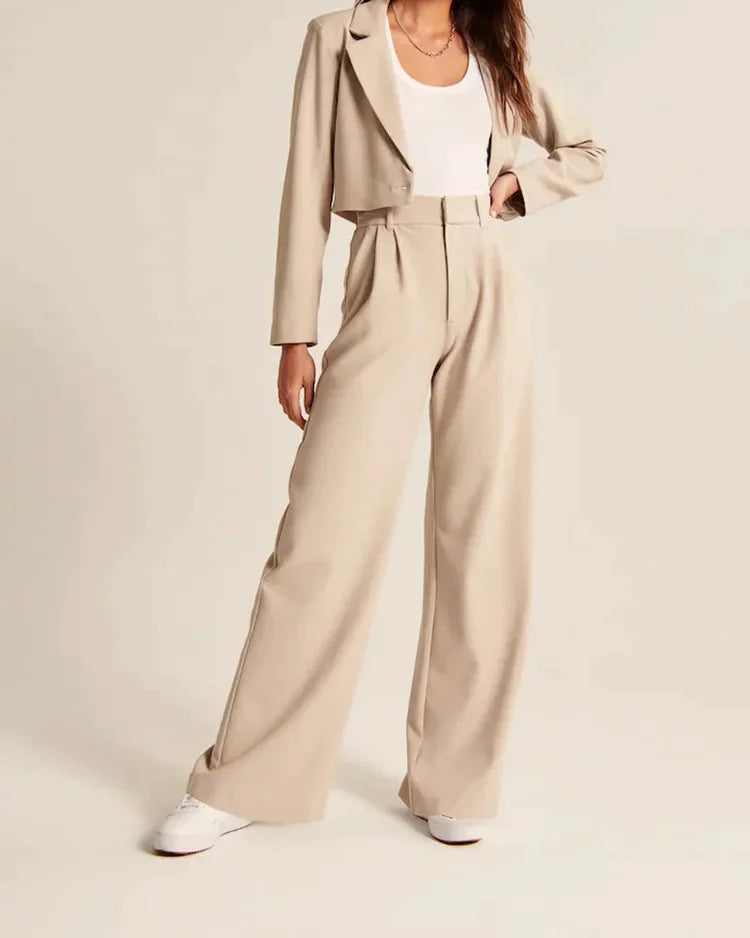 Wide-Leg Pant Suit- pant suit.. - StyleByMistique