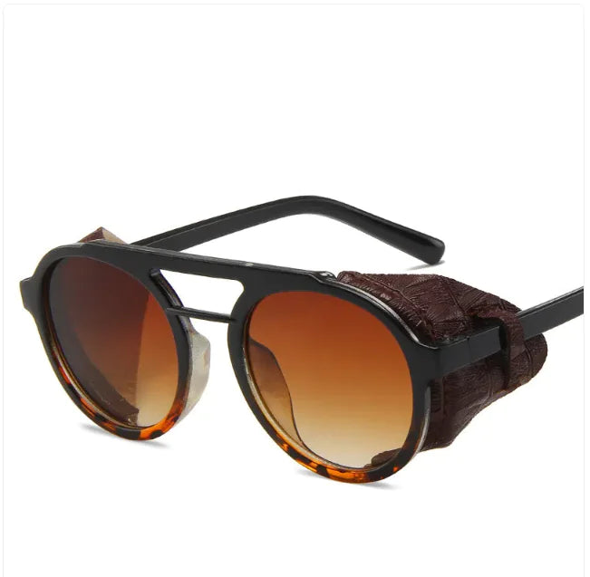 Windproof Big Frame Steampunk Sunglasses