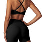 Womens Seamless Cross Back Set Gym