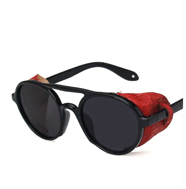 Windproof Big Frame Steampunk Sunglasses