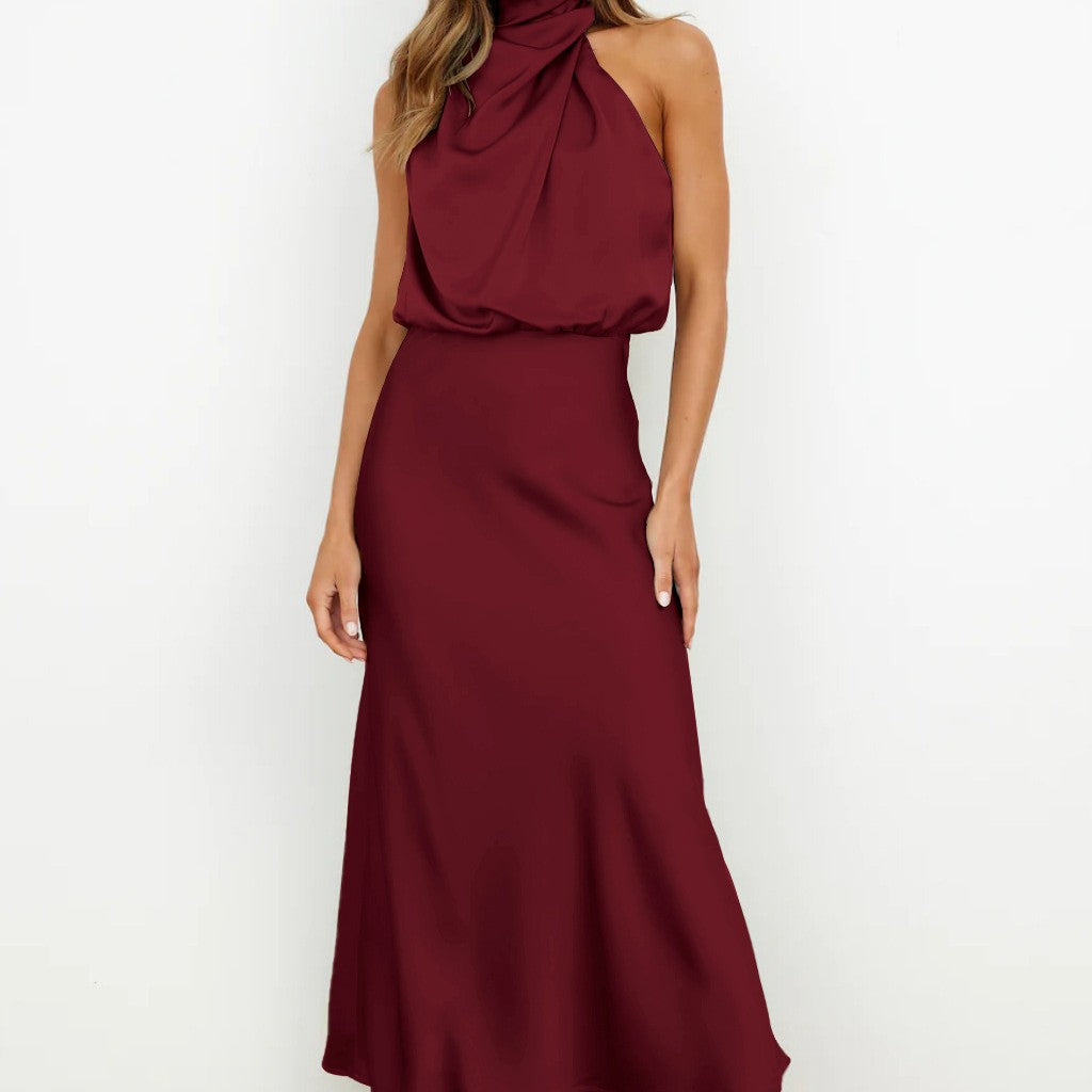 Elegant Sleeveless Party Dress Lady