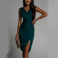 Summer V Neck Sleeveless Split Dress