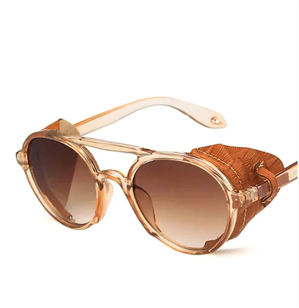 Windproof Big Frame Steampunk Sunglasses