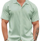 Mens Linen Summer Button Shirt Style